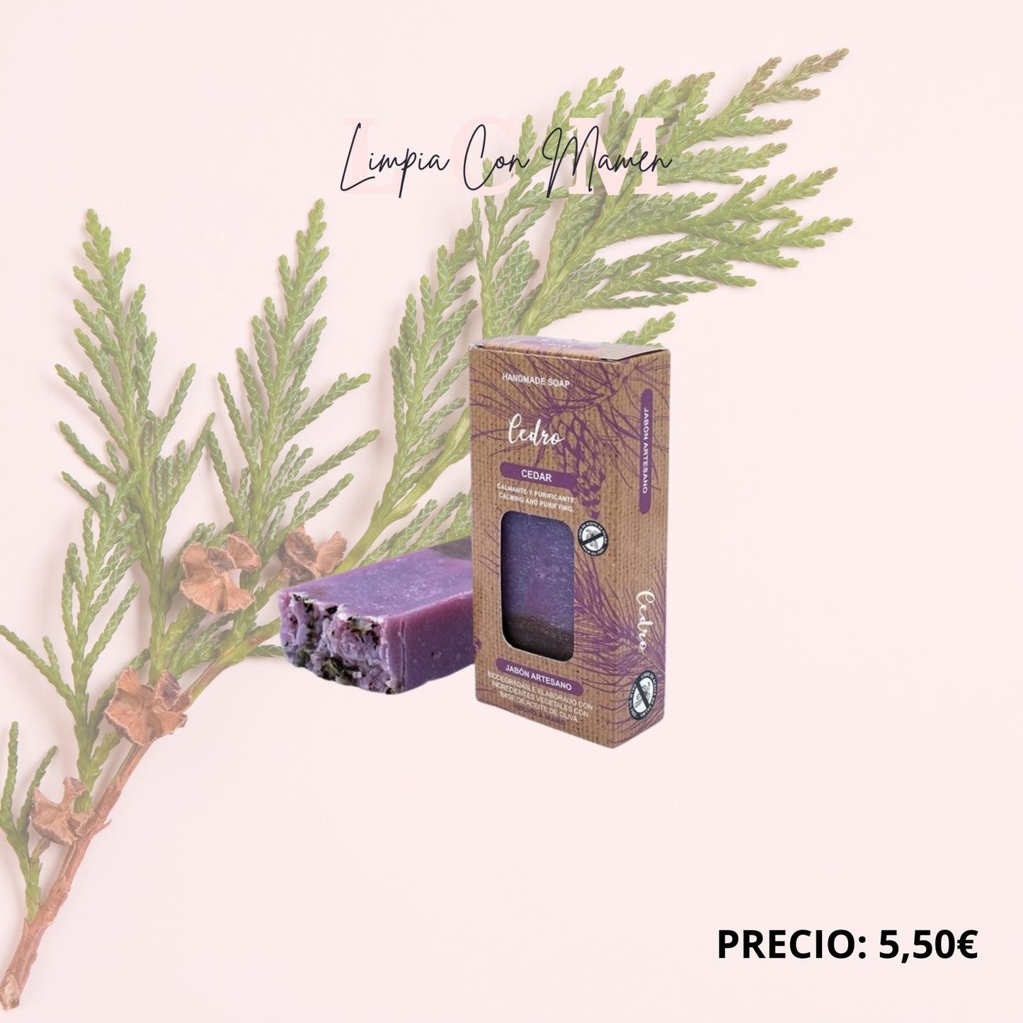 JABON NATURAL CEDRO