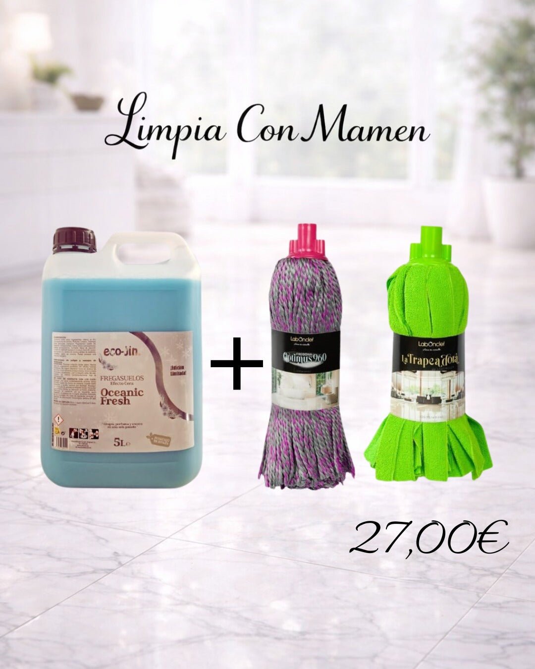 FREGADO SUPERAROMÁTICO: FREGASUELOS 5L A ELEGIR + 2FREGONAS A ELEGIR