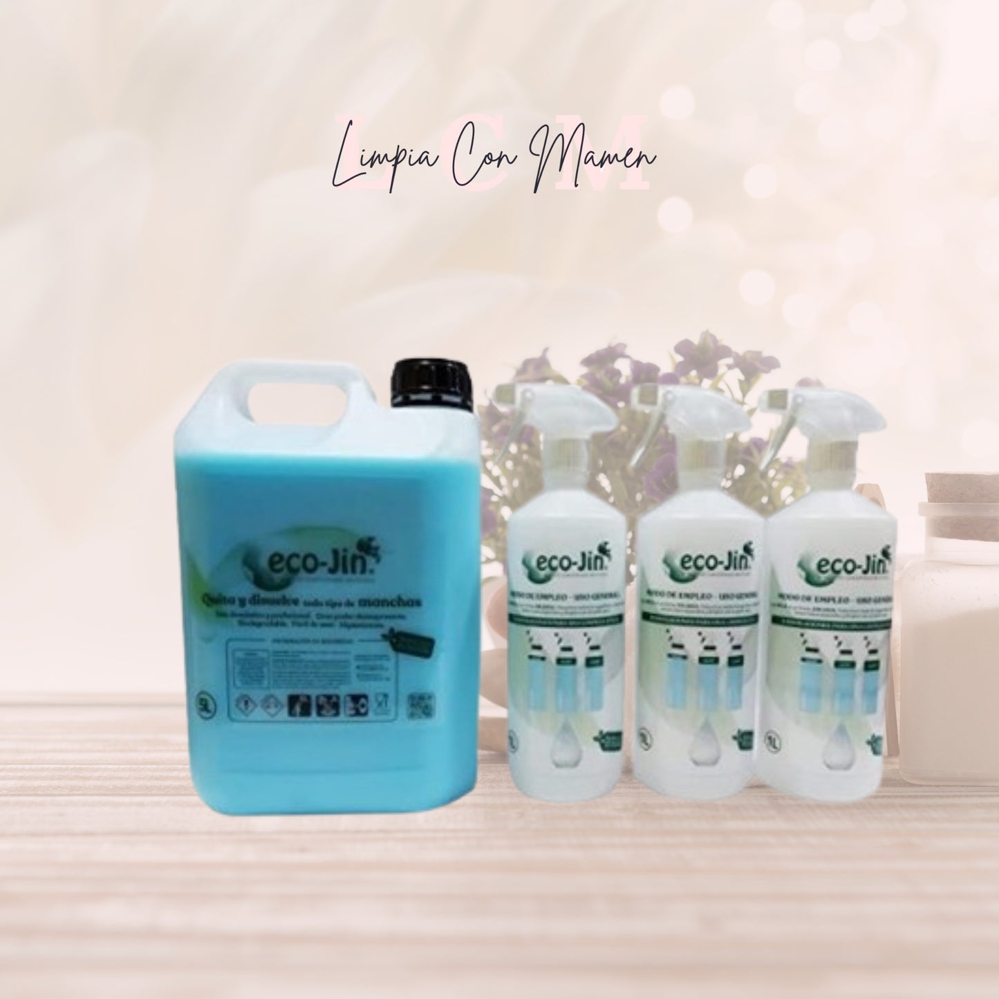 Eco-Jin 5 Litros Aroma a elegir + 3 Difusores