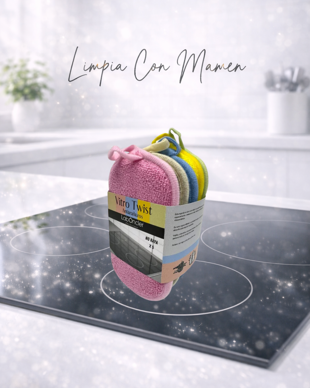 VITRO TWIST DE MICROFIBRA, DOBLE CARA X5