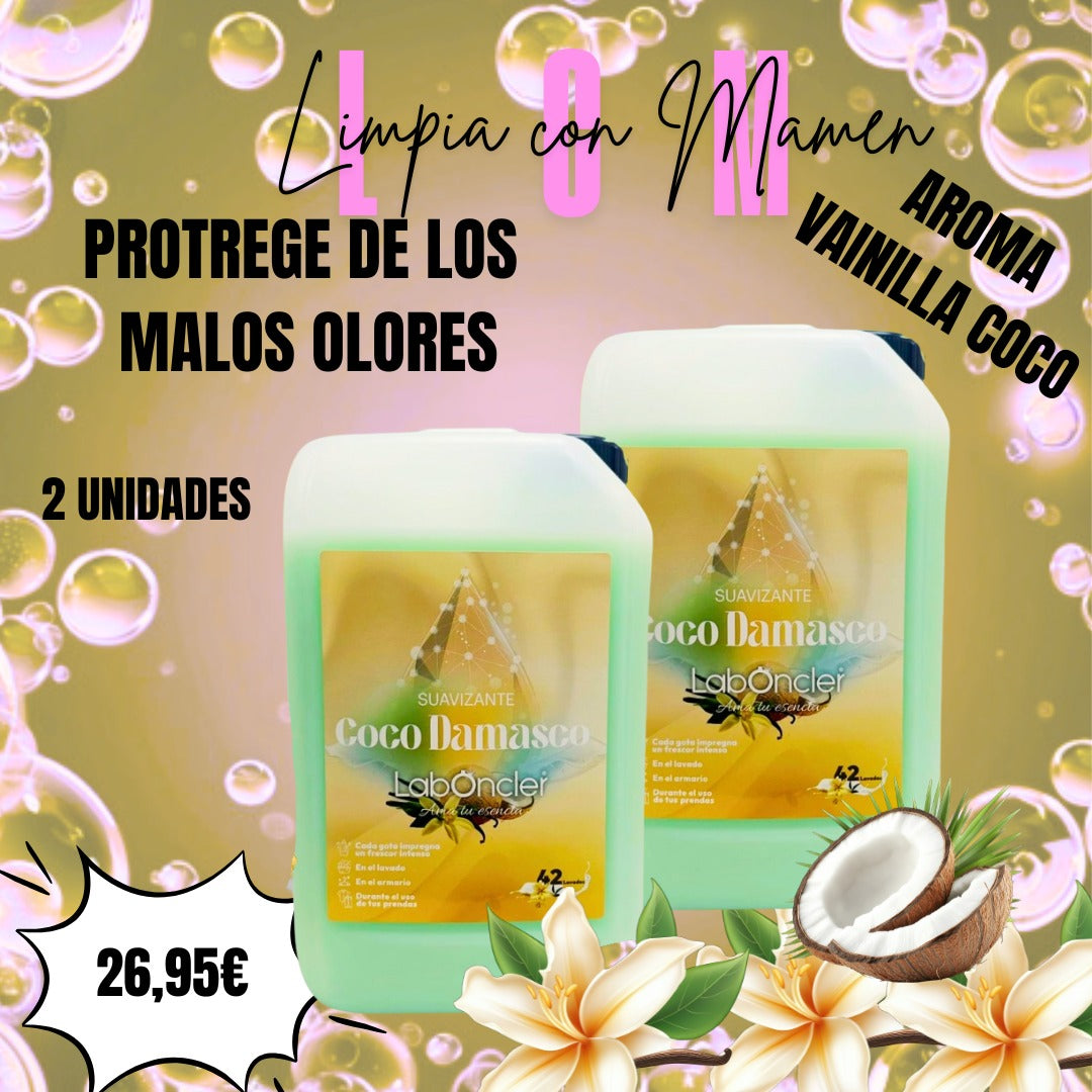 PACK DOBLE SUAVIZANTE COCO DAMASCO | COCO & VAINILLA