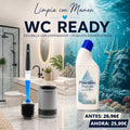 PACK WC READY: ESCOBILLA VIRAL CON DISPENSADOR + POSEIDÓN