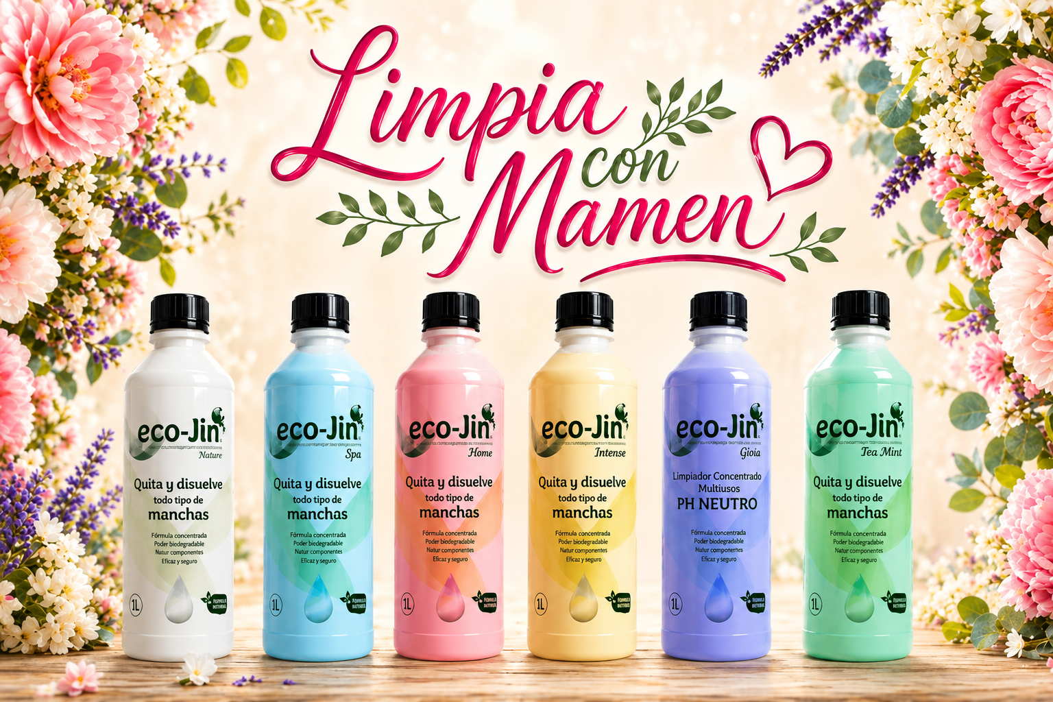 Eco-Jin 1 Litro Aroma a elegir SIN DIFUSOR