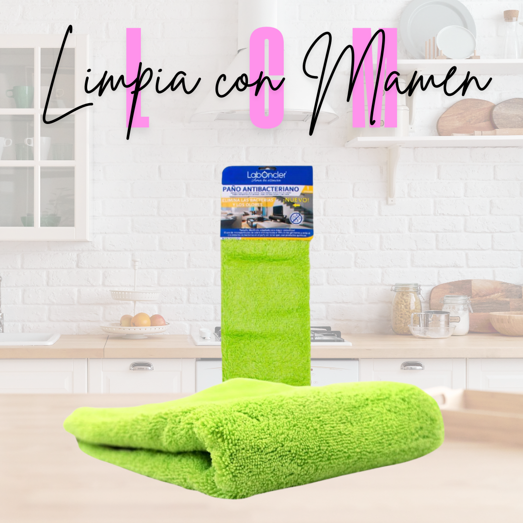 PAÑO COCINA ANTIBACTERIANO 38x40cm