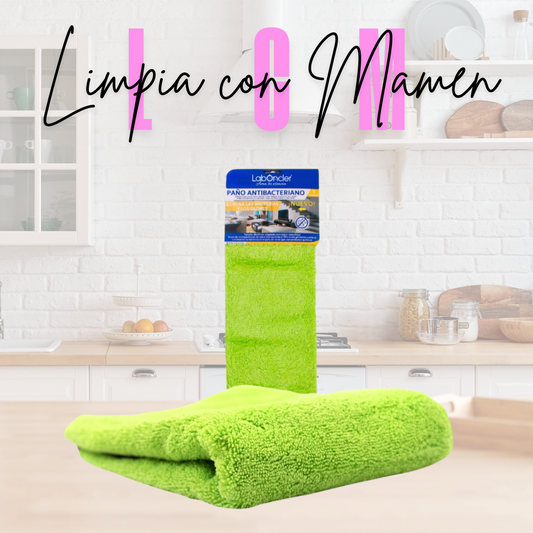 PAÑO COCINA ANTIBACTERIANO 38x40cm