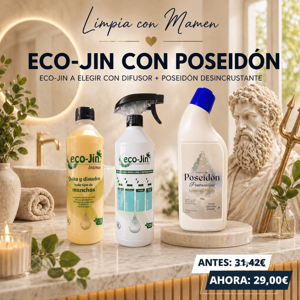 eco-Jin a elegir + Difusor + Poseidón