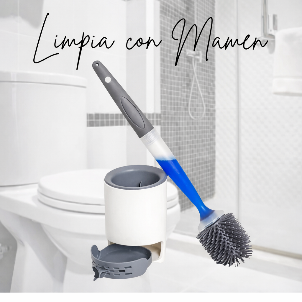 **NUEVA** ESCOBILLA DE BAÑO CON DISPENSADOR INCLUIDO