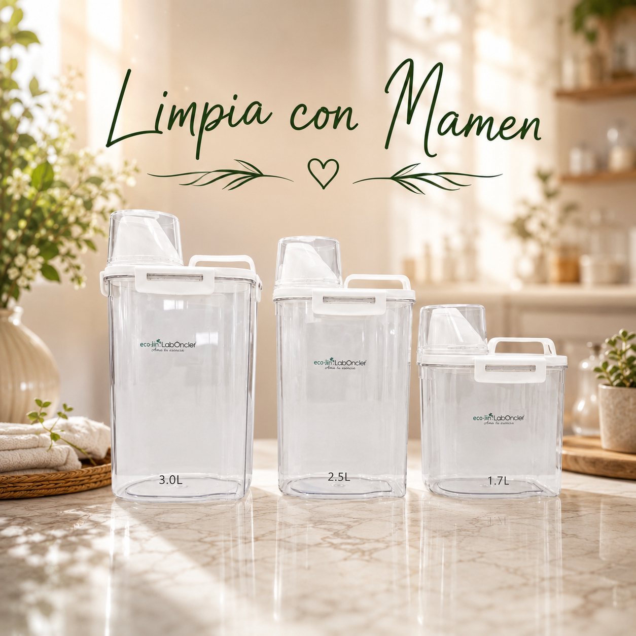 OFERTA DISPENSADORES DE DETERGENCIA SET DE 3 UNIDADES