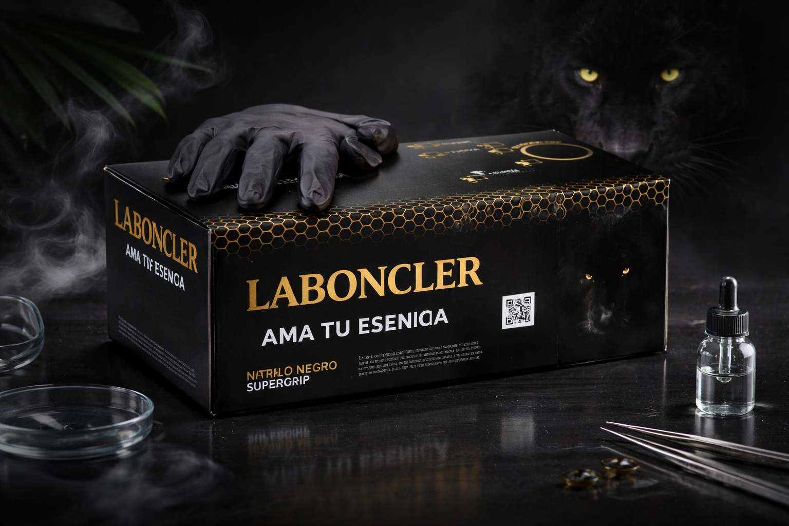 GUANTES DE NITRILO ULTRARESISTENTE NEGROS