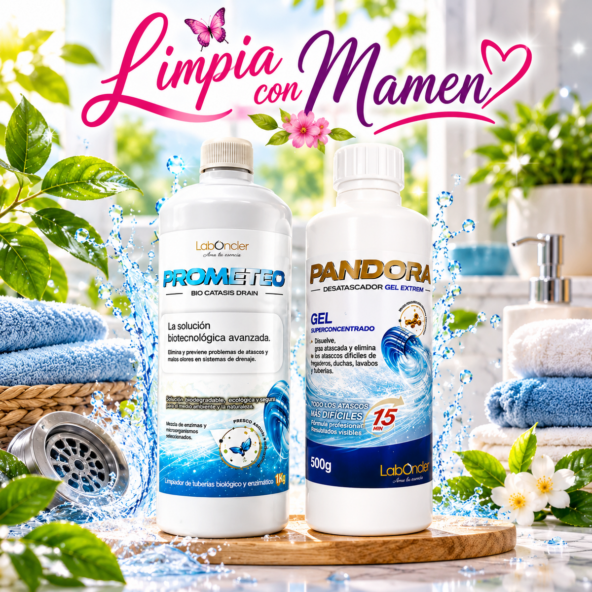 Pack PROMETEO + PANDORA - Limpiador y Desatascador
