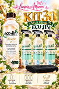 KIT 30 ANIVERSARIO ECO-JIN SNOW 1L + 3 DIFUSORES PREMIUM + 1 ESTROPAJO SILICONA + BAYETA MICROFIBRA
