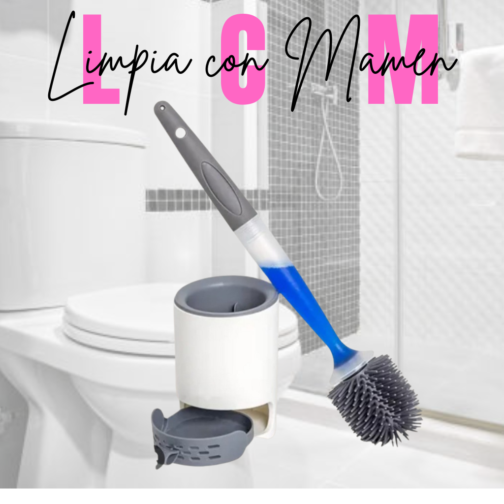 **NUEVA** ESCOBILLA DE BAÑO CON DISPENSADOR INCLUIDO