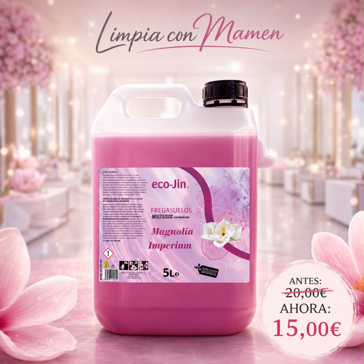Fregasuelos Multiusos Magnolia Imperium (5L) – pH neutro | secado rápido | aroma floral premium