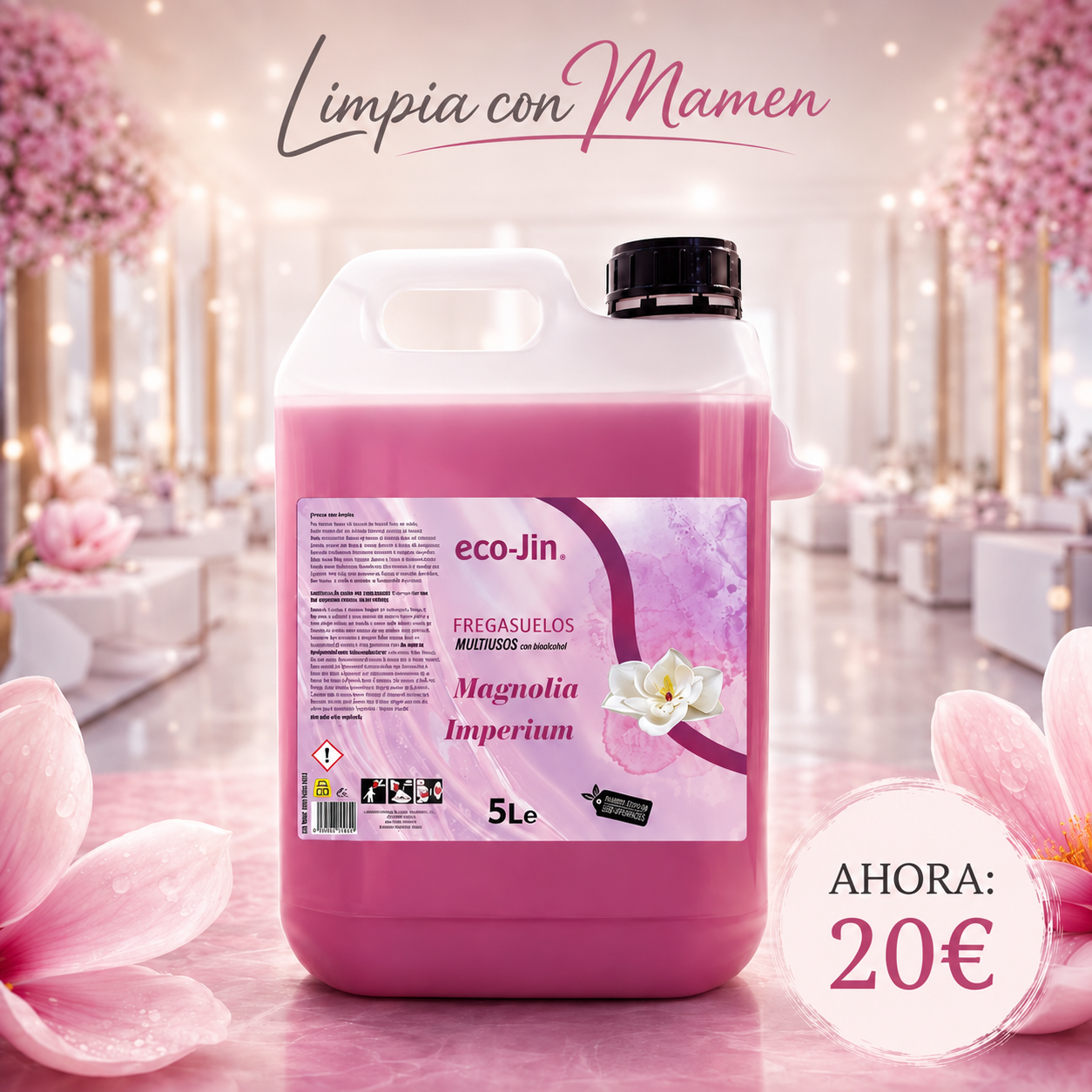 Fregasuelos Multiusos Magnolia Imperium (5L) – pH neutro | secado rápido | aroma floral premium