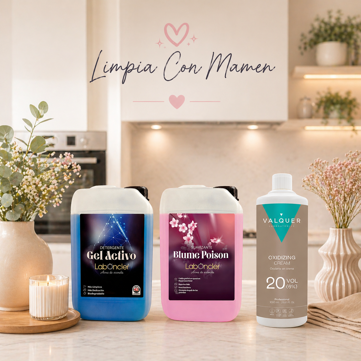 OFERTA DETERGENTE + SUAVIZANTE + CREMA OXIDANTE