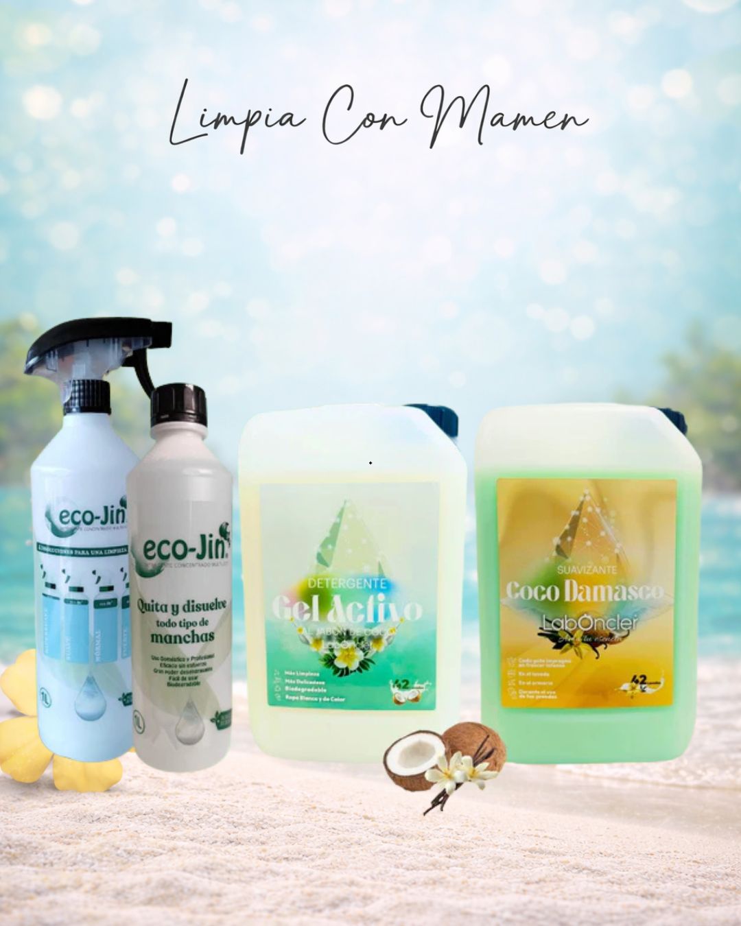 ECO-PACK eco-Jin + DETERGENTE + SUAVIZANTE