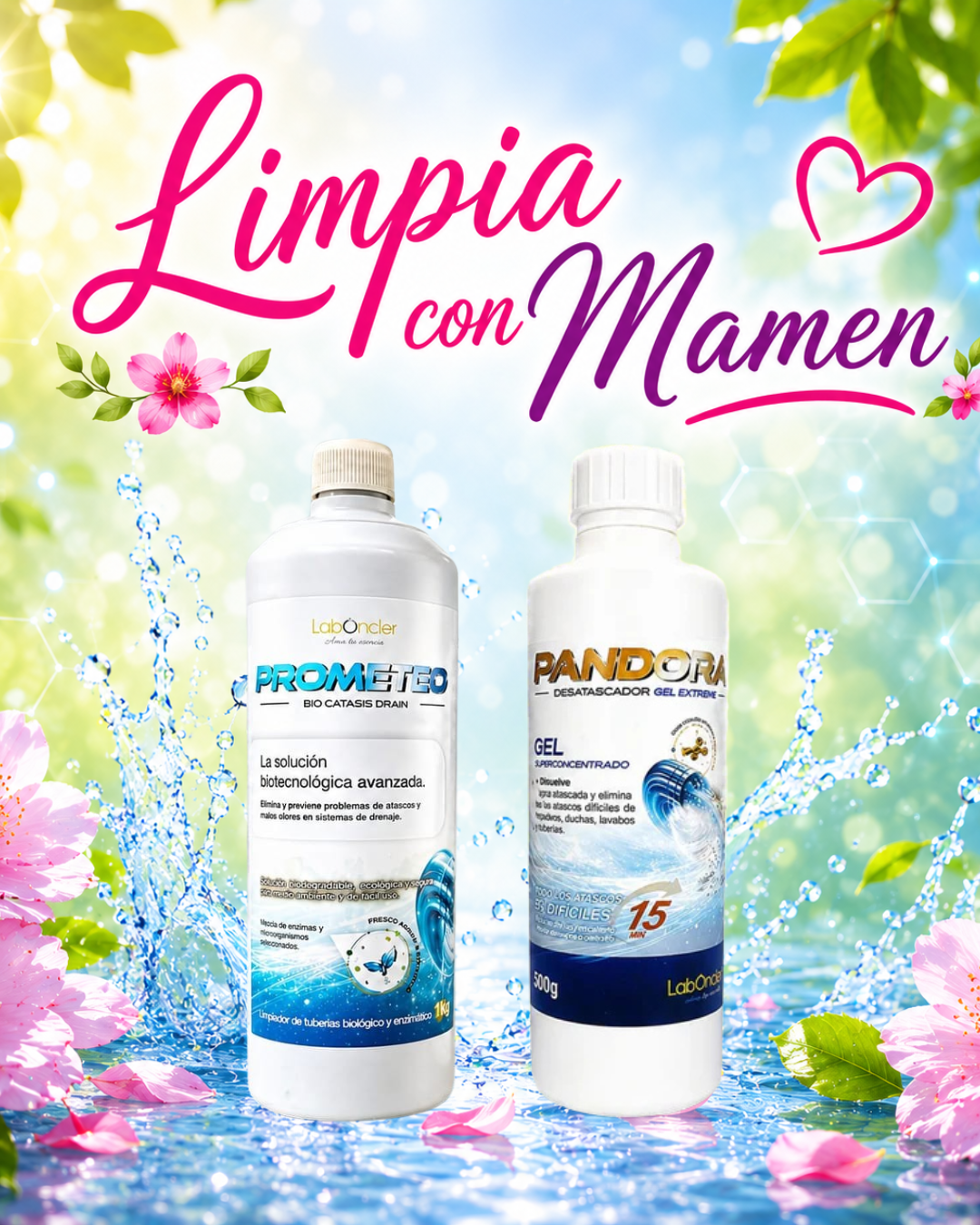 Pack PROMETEO + PANDORA - Limpiador y Desatascador