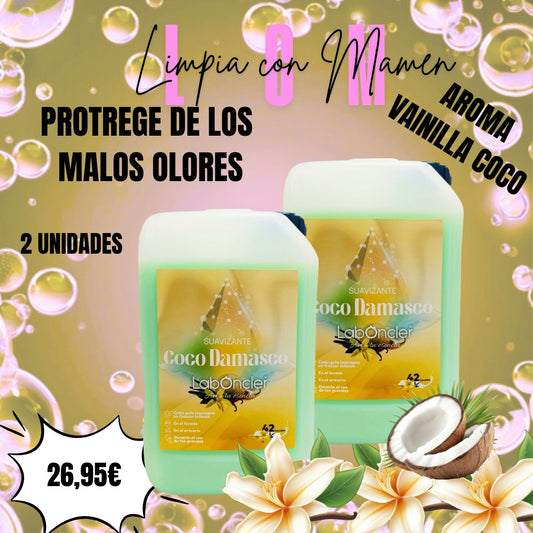 PACK DOBLE SUAVIZANTE COCO DAMASCO | COCO & VAINILLA