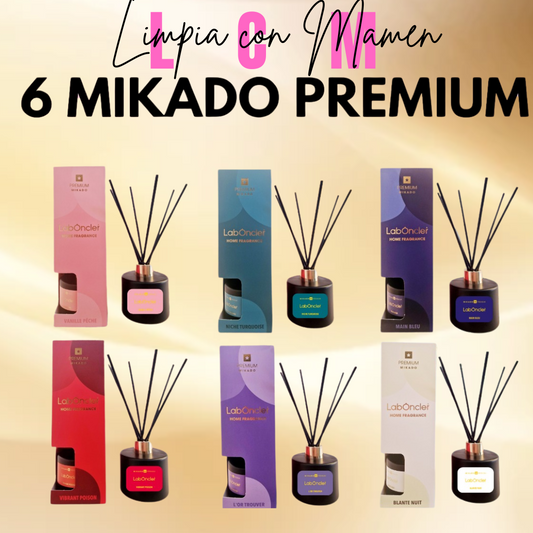 PREMIUM MIKADO LABONCLER PACK DE 6 AROMAS