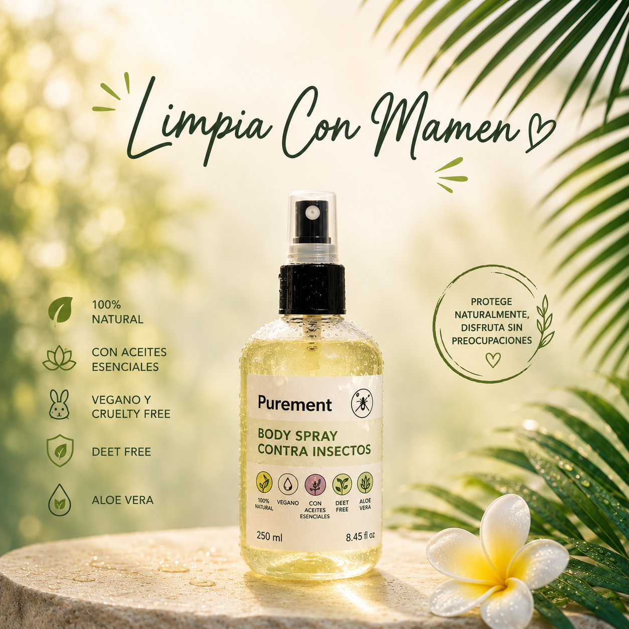 REPELENTE COSMÉTICO DE INSECTOS