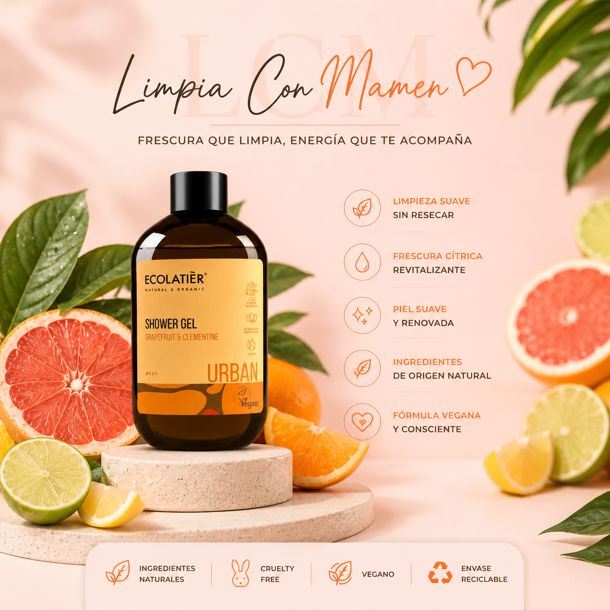 GEL DE DUCHA POMELO Y CLEMENTINA