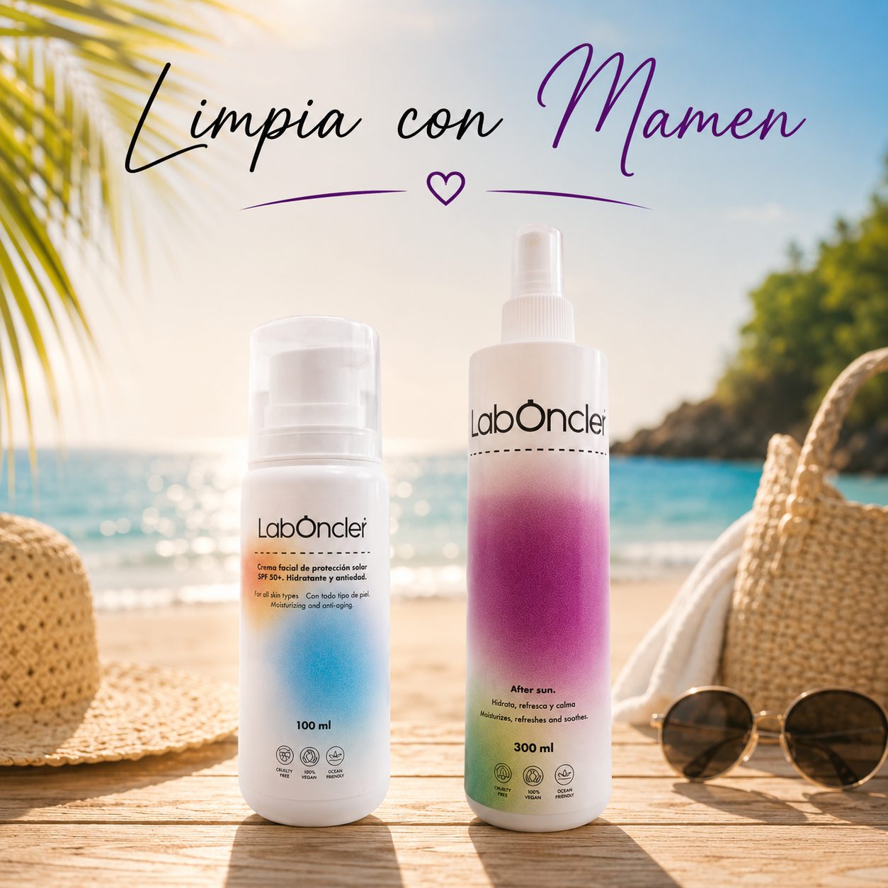 PACK CUIDADO SOLAR LUJO**CREMA SOLAR SPF50+AFTER SUN LABONCLER**