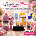 PACK LIMPIEZA SEMANAL: FREGONA A ELEGIR + ESCOBA A ELEGIR + PLUMERO FLUFFY + CEPILLO TEXTIL + VITRO TWIST + 10 BAYETAS MICROFIBRA