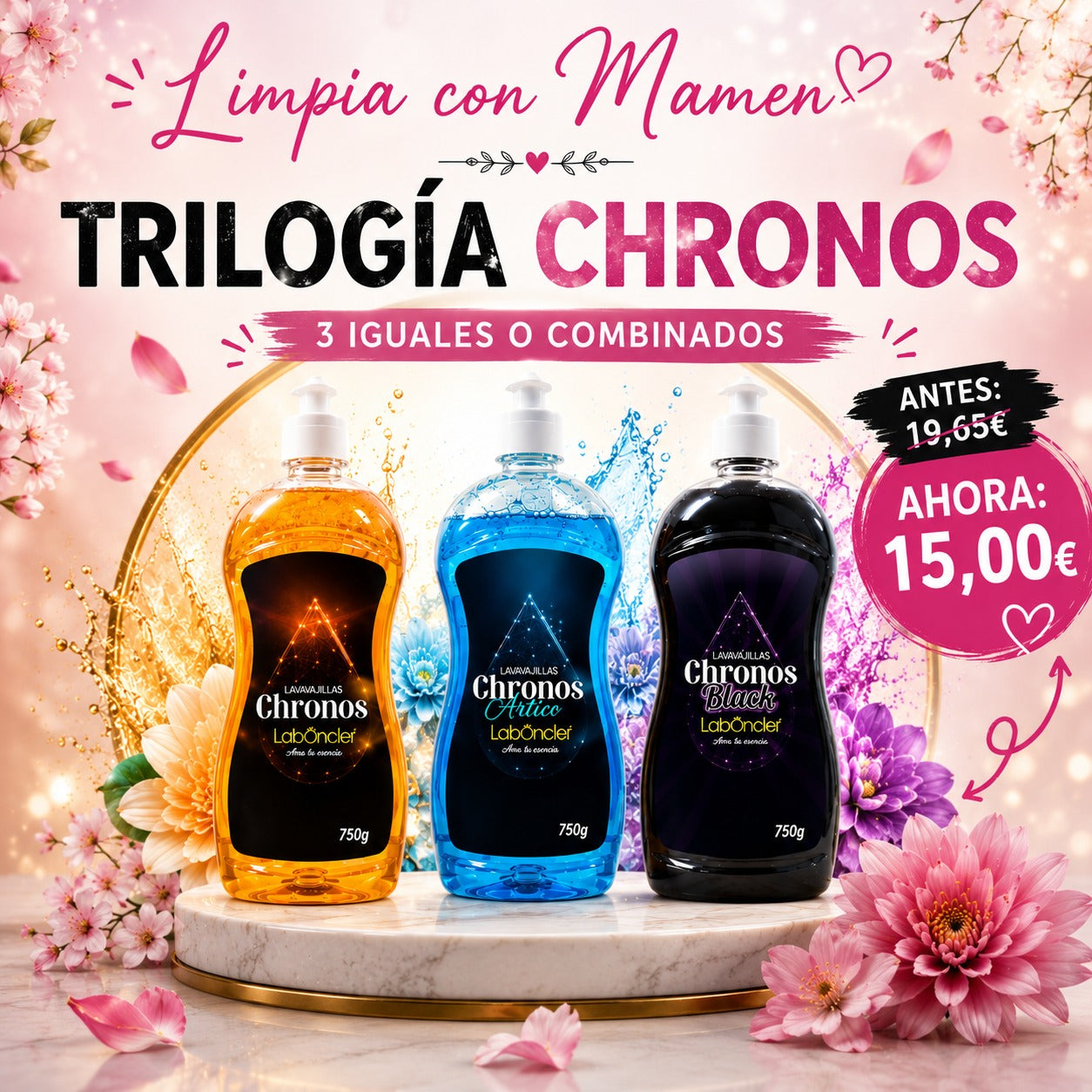 TRILOGÍA CHRONOS IGUALES O COMBINADOS