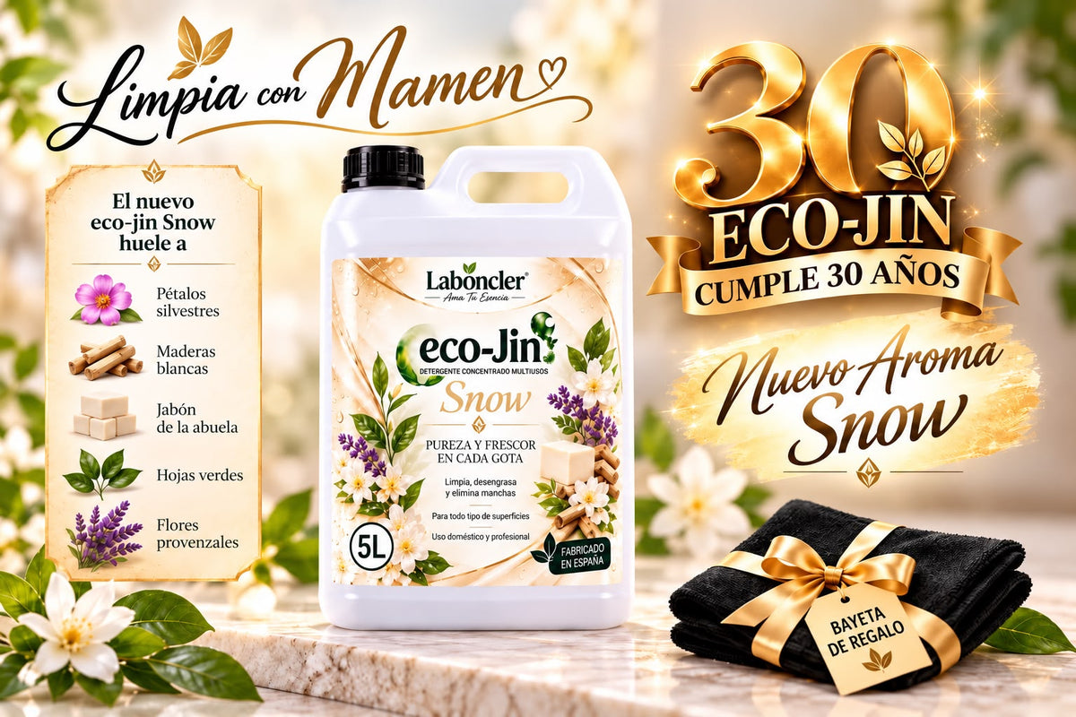 ECO-JIN SNOW GARRAFA 5L + BAYETA NEGRA DE REGALO